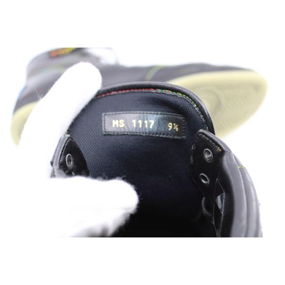 B50 Auth LOUIS VUITTON Rivoli Black Rainbow Calfskin Sneakers Sz LV 9.5 US 10.5 - Picture 6 of 7